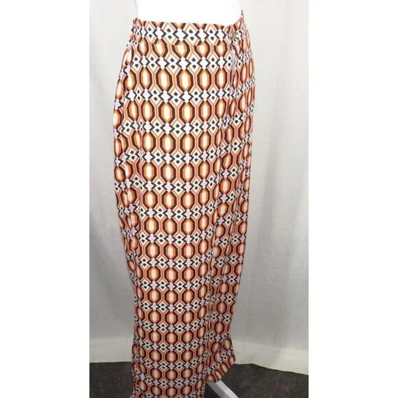 Sanctuary Geometric Print Relaxed Fit Trousers -Pockets- Size XL - Picture 9 of 11